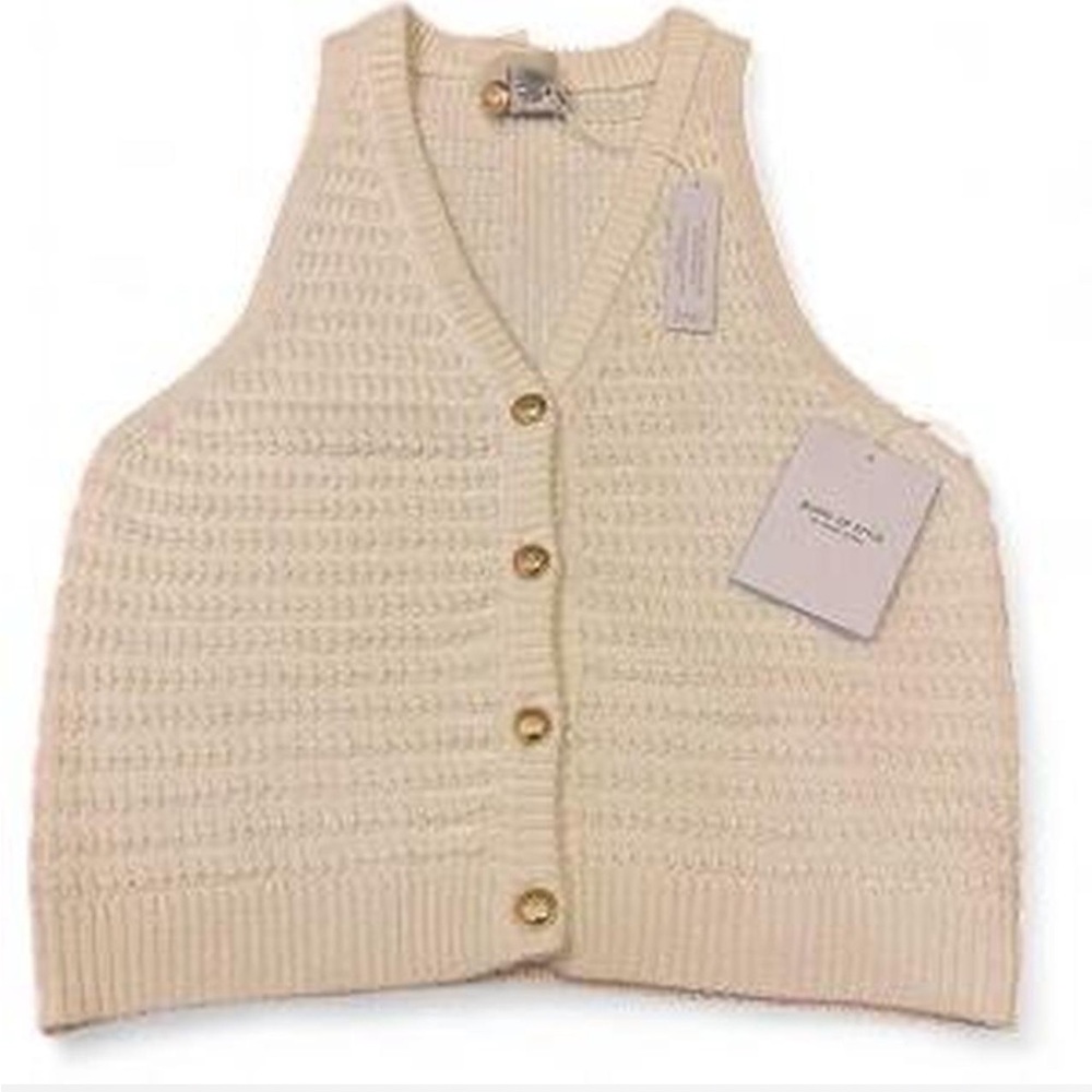 Song of Style Ivory Knit Vest